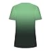 Womens Fashion Tops 2025 New Wave Square Neck T-Shirts Short Sleeves Gradient Color Tunic Top Casual Tee Blouses Army Green Medium