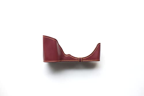 Demi-coque Sony NEX-6 en cuir véritable marron fait main