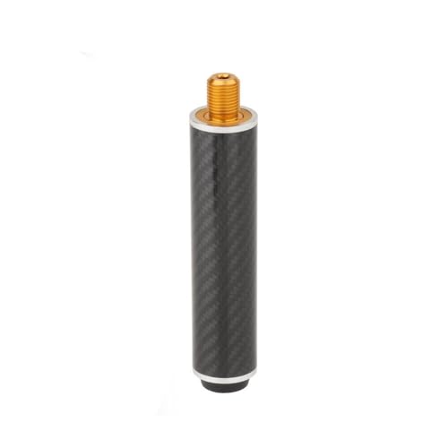 UCCKEYI Carbon Fiber Black Yellow Pool Cue Extension to Fit for Predator, Players, PureX & Lucasi (5 inches)