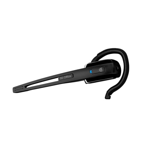 Image of Sennheiser SD Office ML (506009) - Single-Sided DECT Wireless Headset for Desk Phone and Skype for Business Connection, Noise-Cancelling Microphone, Multiple Wearing Styles (Black)