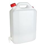 Dimensions du bidon 10 litres : hauteur 37 cm et largeur 15,50 cm.