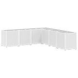 【Conception modulaire :】 cette jardinière se compose de 7 bacs à fleurs qui peuvent être combinés librement selon vos besoins.