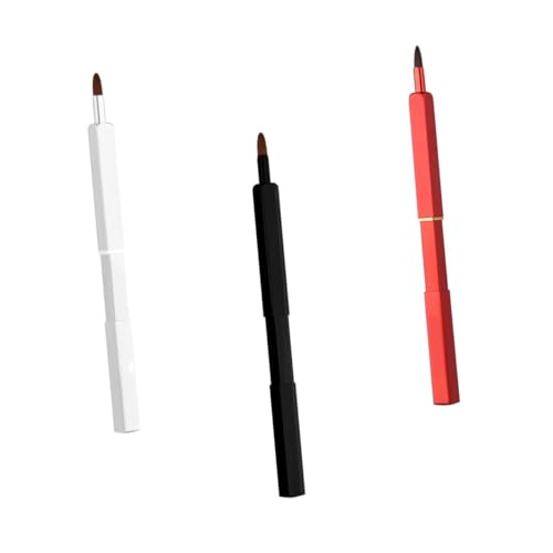BESTYASH Mini Lip Brush Set 3pcs Lipstick and Applicator for Travel Portable Makeup Brush Kit