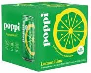 Lemon Lime Poppii Prebiotic Soda - 4 pack, 12 fl oz can