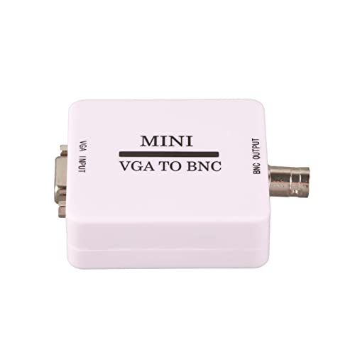 Mini HD VGA a BNC Converter 1920 X 1080 Adaptador de Vídeo USB para Televisores, Conector Multimedia Portátil de