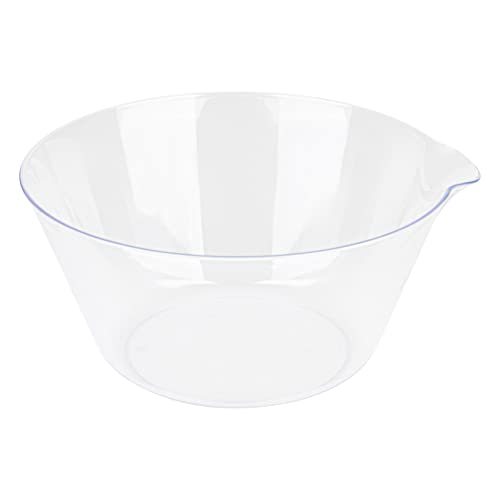 PLASTICPRO Salatschüssel mit Löffelablage, Kunststoff, transparent, 3,4 l, 4 Stück Cover