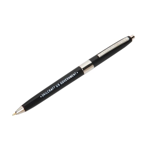 Stylo du gouvernement américain anti-fuite pointe moyenne encre noire boîte de 12