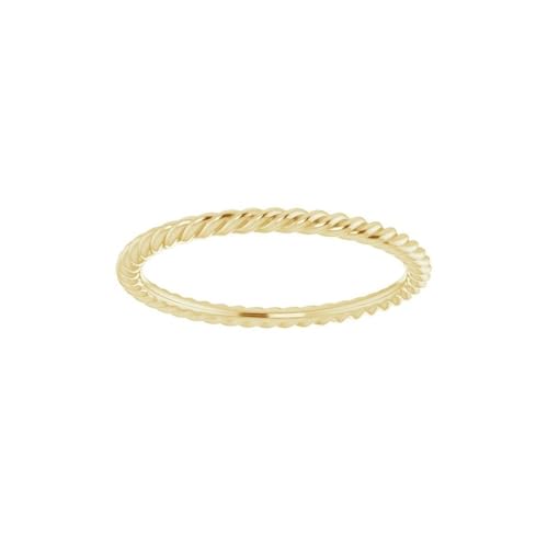 Thin Rope Wedding Band Solid 925 Sterling Silver Real 10k 14k 18k Yellow Rose White Gold OR Platinum Rope Ring 1.5mm 2mm 3mm3