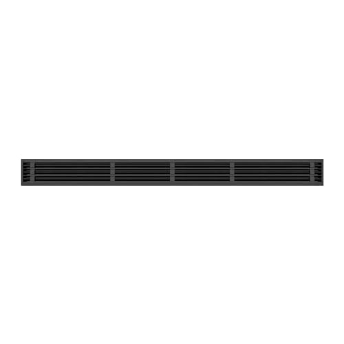 BUILDMART - 72" Linear Slot Diffuser - (3 Slot) Triple Slot - Black Decorative Aluminum Air Vent - Heating and Cooling Modern AC Vent Cover for Ceiling, Walls & Floors - Texas Buildmart