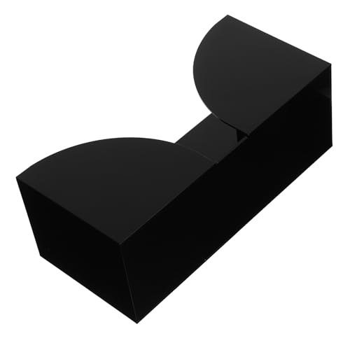 OSALADI Distributeur de Papier Essuie-Tout en Acrylique Noir Porte-Serviettes de Table Base Antidérapante Organiseur Polyvalent Cuisine Salle de Bain et Restaurant Boîte