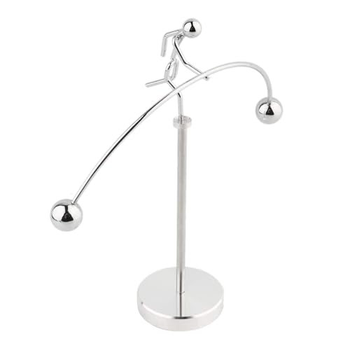 Cikonielf Equilibrio Péndulo Movimiento perpetuo Levantamiento de Pesas Juguete para la decoración de la Mesa de la Oficina en casa