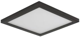 Wafer - 15W 1 LED Square Flush Mount-0.5 Inches Tall and 7 Inches Wide-Bronze Finish