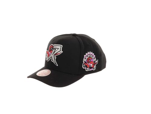 Mitchell & Ness Toronto Raptors NBA Icon Grail Pro Snapback Hardwood Claasic Cap Pro Crown Fit Black - One-Size