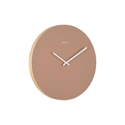 Horloge murale Colour Splash Brown pendule design marron