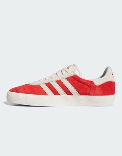 adidas Gazelle ADV Shoes, Better Scarlet/Chalk White/Gold Metallic, Men 122