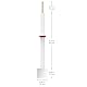 stonylab Platinblech Elektrode Lab, 99,99% Reinheit 15x15x0,1mm Pt Plattenelektrode Platin Foli Enelektrode mit PTFE Körper