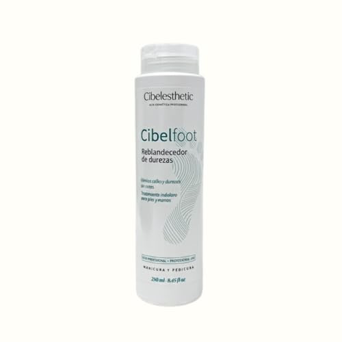 Cibelesthetic Cibelfoot Reblandecedor de Durezas y Callos | 250ml | Fórmula Profesional para Pedicura y Manicura | Elimina Piel Muerta Rápido y sin Limar | Acción Quita-Callos