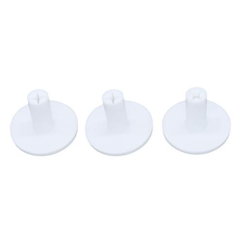 QHALEN Golf Rubber Tee Holder Set for Golf Driving Range Tee Practice Tool Pack of 3 (White)