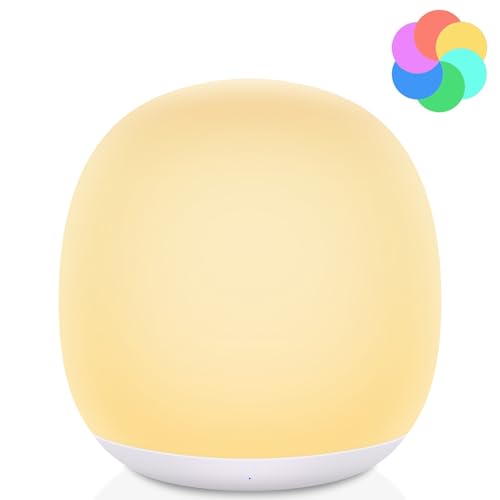 Tyute Baby Night Light, Nursery Night Lamp with 8 RGB Colors Changing, Soft BPA Free Silicone Touch...