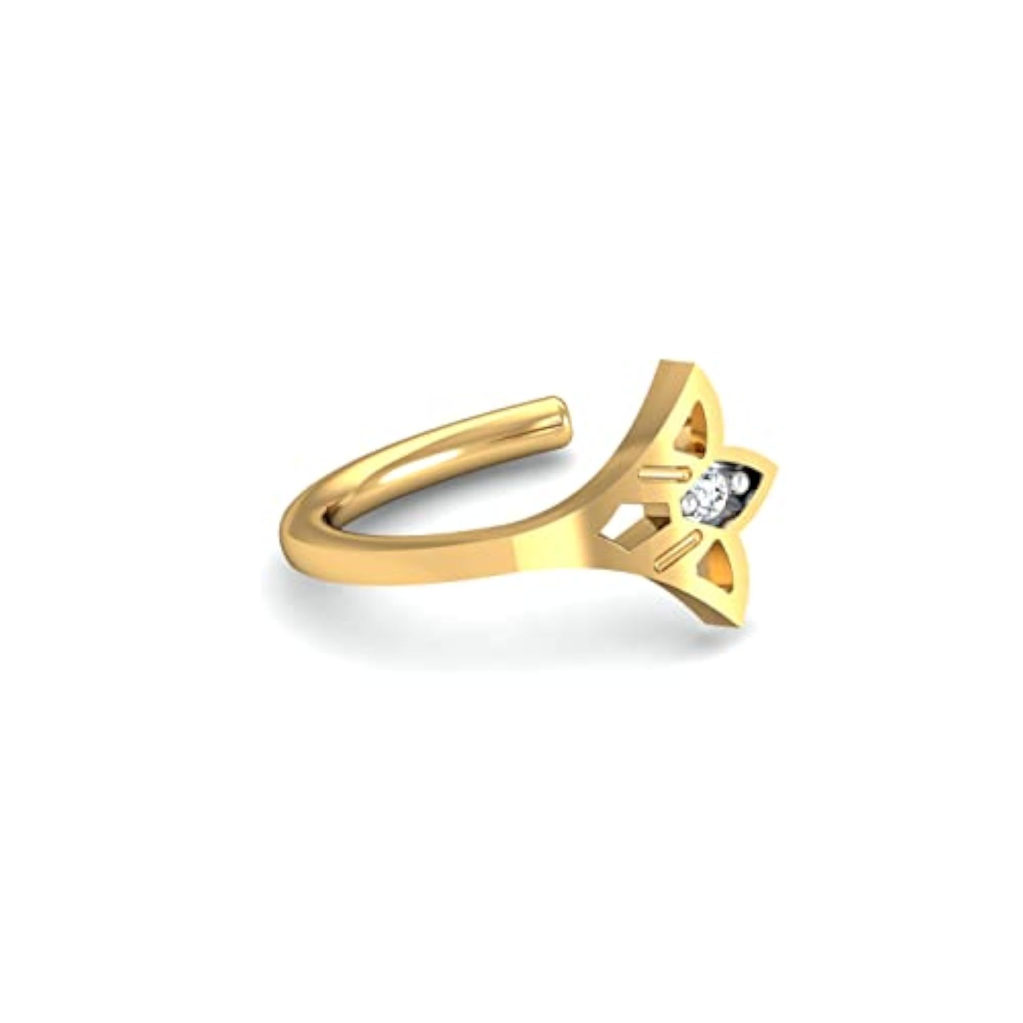 Women's 14K/18K Yellow Gold Ahnika Diamond Nose Hook