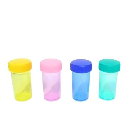 Homeo 4 Dram Empty Transparent Homeopathy Plastic Bottles Pack of 70 | Mixed Colours, Refillable, Airtight, Durable Containers for Homeopathic Remedies, Oils, and Medicines-image-35
