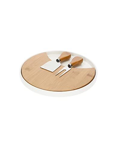 Tabla de porcelana y bambú Brandani 54713 multicolor con accesorios 3