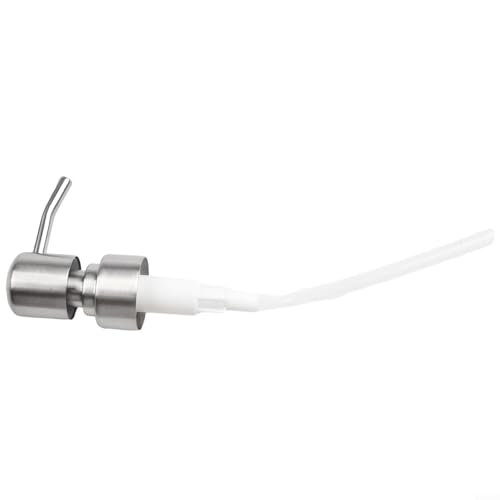 Soap Dispenser Pump Head, Stainless Steel Pump Head Replacement Replacement Lotion Pump Parts(Satin Silver)