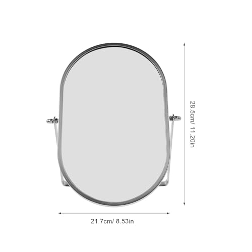 Miroir de table portable silver compact au reflet net et éclatant