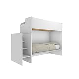 Lit superposé design minimaliste avec troisième lit amovible, relevable et indépendant.