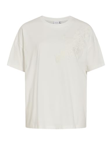 T-Shirt Vivora Oversized broderie fine haut manches courtes vaporeux