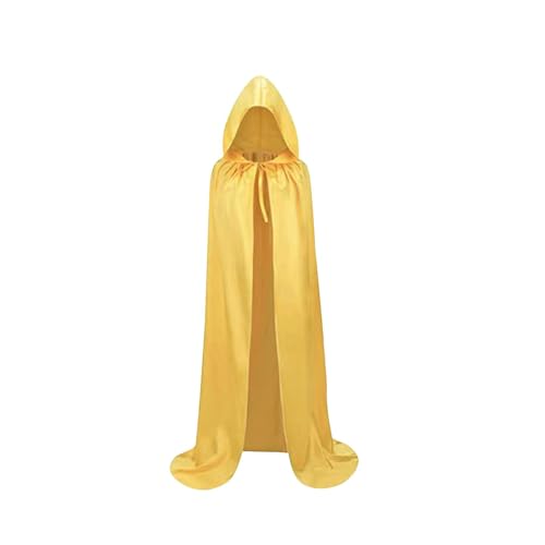 ZPGVWXKO Capa con Capucha para Celebraciones Y Actividades de Halloween, Oro