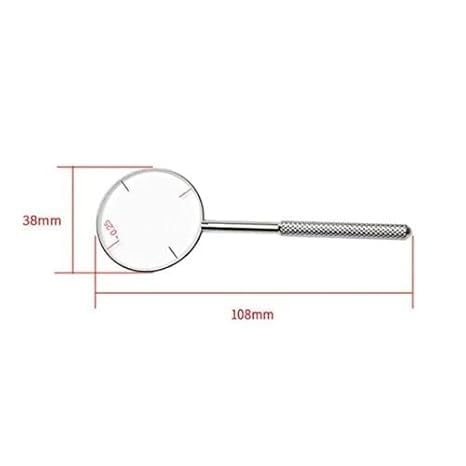 Optical Cross Cylinder Lens Set, 2 Pieces, 0.25/0.5 Diopters, Round