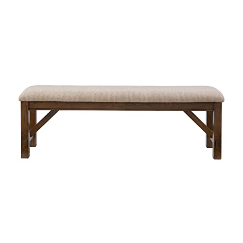 Powell Company Kraven Dining Bench, Hazelnut 60" L X 16" W X 20.25" H #TOP5