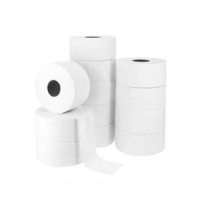 Papier Toilette - Rouleaux de Papier hygiénique Mini Jumbo 2 plis - 170 m - 12 Rouleaux - Pure Ouate Blanc