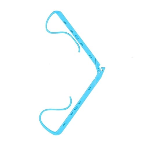 CHUNXVLI Atril para Libro De Cocina Soporte De Recetas De Lectura Manos Libres, Soporte De Página De Libro For Lectura, Clip De Soporte De Estantería Portátil Soporte De Libros para Lectura(Blue)