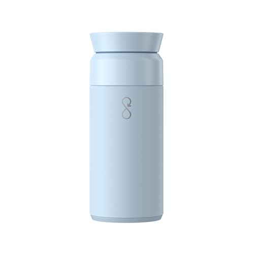 Ocean Bottle - Recycled Stainless Steel Brew Flask - Eco-Friendly & Reusable Bottle - 350ml (Ice Blue)