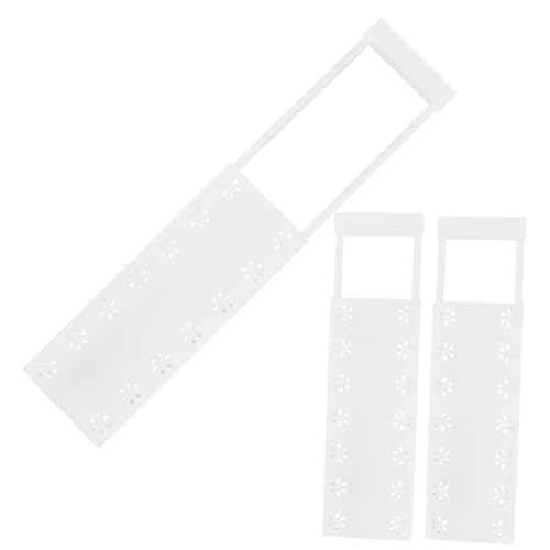 OFFSCH 3pcs Adjustable Closet Tension Shelf Rack Expandable Storage Organizer for Wardrobe Easy to Install Shelf Divider for Optimal Space Utilization Fits Various Wardrobes