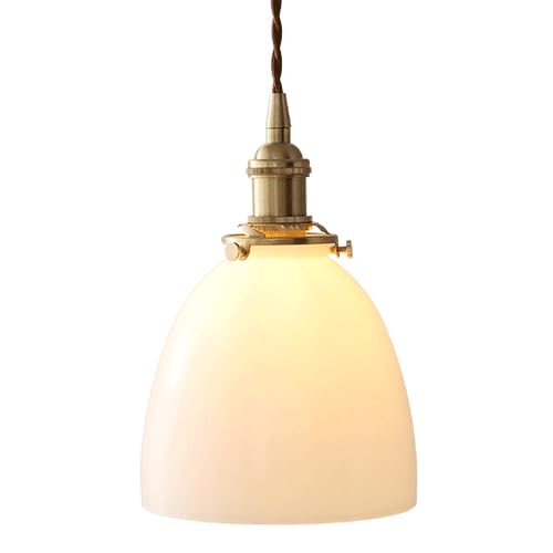 Plafonnier à base E27 style industriel nordique et abat-jour en verre pour chambre