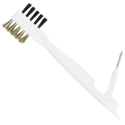 HOODANCOS Wire Brush Scrubber for Gas Stove Cleaning Stiff Bristle Kitchen Tool for Unclogging Gas Tile Gaps and Window Grooves Multi Purpose Household Cleaning Brush