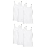 Hanes Men's 6-Pack Tank Top, Comfort Soft Moisture Wicking Tagless Tank Undershirts - White - 6 Pack 2X-Large