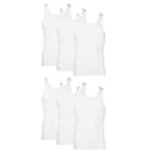 Hanes Men's 6-Pack Tank Top, Comfort Soft Moisture Wicking Tagless Tank Undershirts - White - 6 Pack 2X-Large