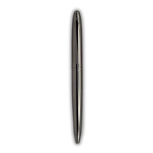Image of Venti Gun Metal Roller Ball Pen| Titanium Body Color | Ink Color - Blue | Novel Gifts For Professionals | Premium Pens For Personal & Professional Use | Return Gift |(5145, Ball Point-Blue)
