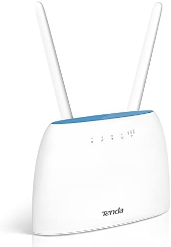 Tenda 4G09 AC1200 4G+ Cat6 Router Mobile Wi-Fi Router Dual Band, 4G/3G Network SIM Slot Unlocked, No Configuration required, Up to 64 Devices Connectivity, 2 Gigabit Ports, UK Plug,White