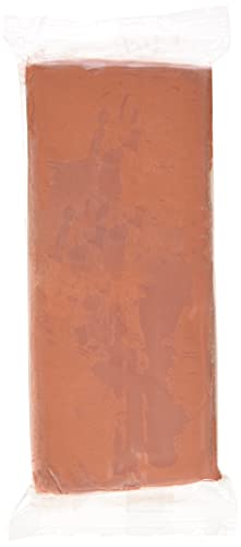 GLOREX 6 8070 137 - Keramiplast, terakota, ok. 500 g, glina modelarska utwardzana powietrzem, gotowa do użycia i elastyczna, wykonana na bazie naturalnej.