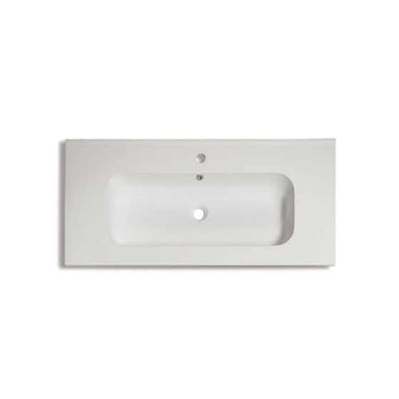 Vasque de meuble Celtic en blanc céramique pour salle de bain moderne