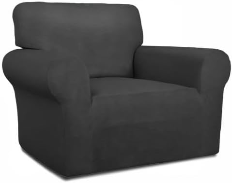 Miniatura 8 de PureFit - Funda de licra súper elástica para sofá y silla, cubierta protectora suave antideslizante, lavable, con espuma antideslizante y base