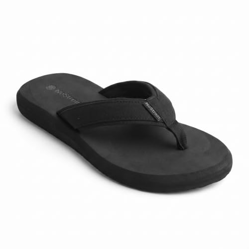 Image of NoStrain Men's Canvas Slippers, Flip Flops & Chappal - Angular Fit