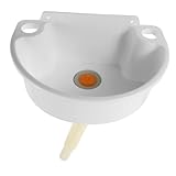 Solution peu encombrante : cet évier mural est idéal pour les petites salles de bains, balcons ou installations de camping-car, maximisant la fonctionnalité dans les espaces, évier mural, lavabo en plastique