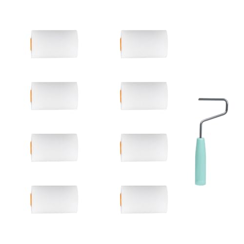 sodeber 9pcs Small Foam Roller Set Compact Paint Upgrades For Precise Painting Projects Suitable