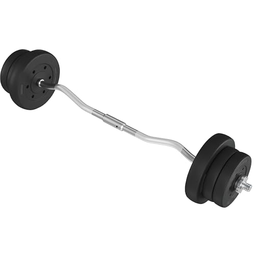 Yaheetech 55lb Olympic Barbell Dumbbell Weight Set Gym Lifting...